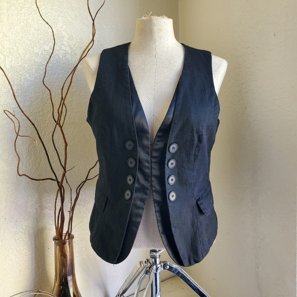 Vintage Vest with Button Detail